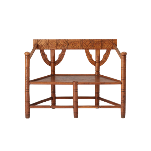 Hand carved Swedish “monk” bench